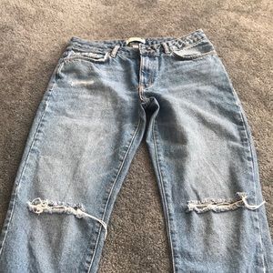 100% cotton boyfriend jeans